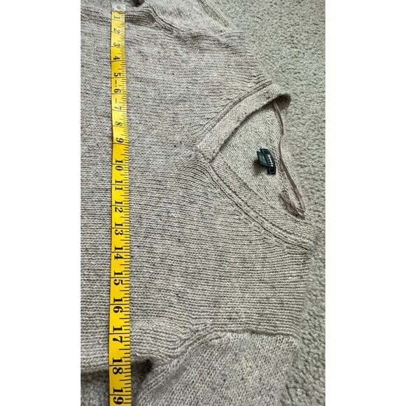 Roots Canada Women’s Sweater XS Beige Merino Wool Alpaca Blend V-Neck - Picture 5 of 6